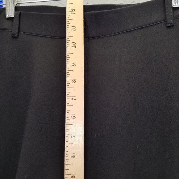 Betabrand Classic Dress Pant Yoga Petite 1X XL Bootcut Black Pull On Faux Pocket - Picture 14 of 15